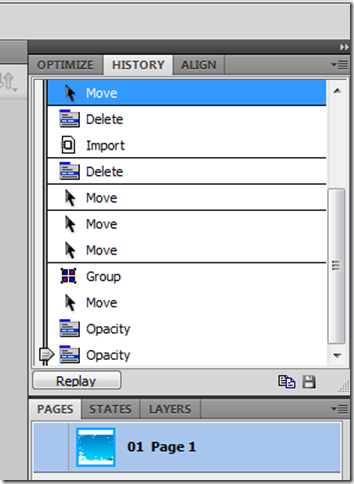History Tab in Sidebar
