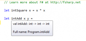 int Add Function F#