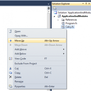 Move File Up F#