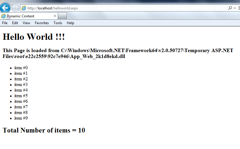 ASP.NET Server Side Controls