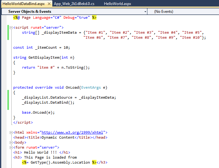 ASP.NET Data Binding