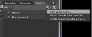 Expression Blend 4 : Add new Sample Data
