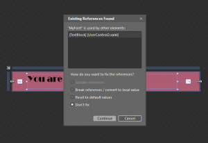 Expression Blend 4 : Existing References Found