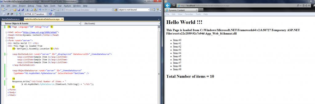 ASP.NET Declarative Data Binding