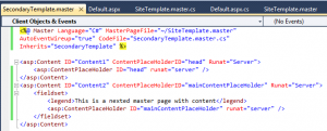 Nested Master Pages ASP.NET