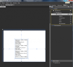 Expression Blend 4 : Create Databound ListBox