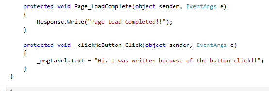 ASP.NET Control Event Handling