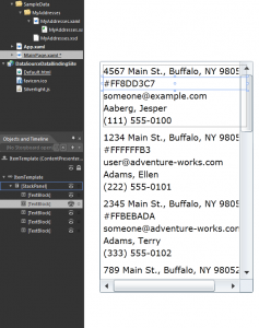 Expression Blend 4 : ListBox DataTemplate