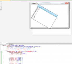 WPF Transform Combobox
