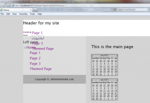 Navigation Controls in ASP.NET