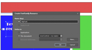 Expression Blend 4 : Font Family Resource