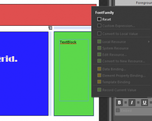 Expression Blend 4 : Font Family Resource