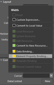 Expression Blend 4 : Element Property Binding