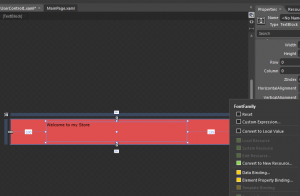 Expression Blend 4 : Font Family Resource