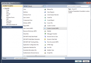 WPF Custom Control