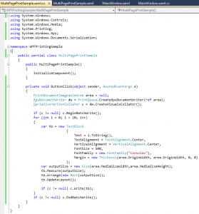 WPF Printing Multiple Pages