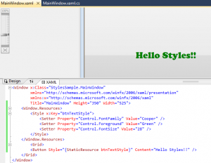 WPF Applying Styles