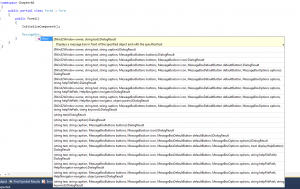 Visual Studio Intellisence