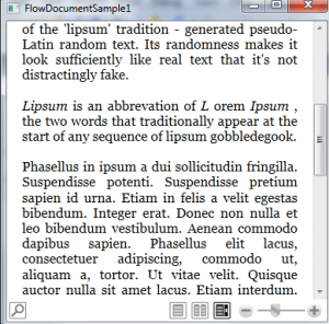 WPF FLowDocumentScrollViewer