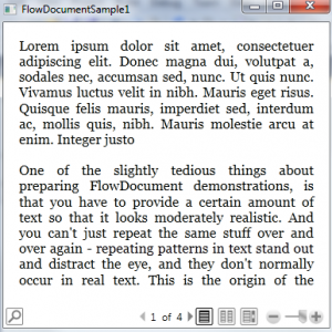WPF FLowDocumentPageViewer