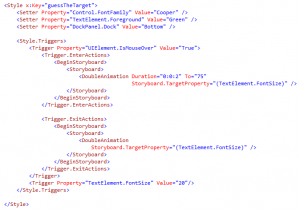 Animation Property Trigger