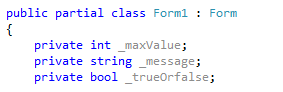 C# Variables