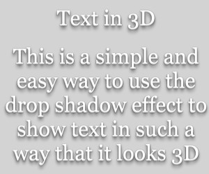 3D Text In CSS