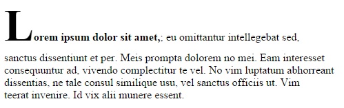 First Letter Caps In CSS