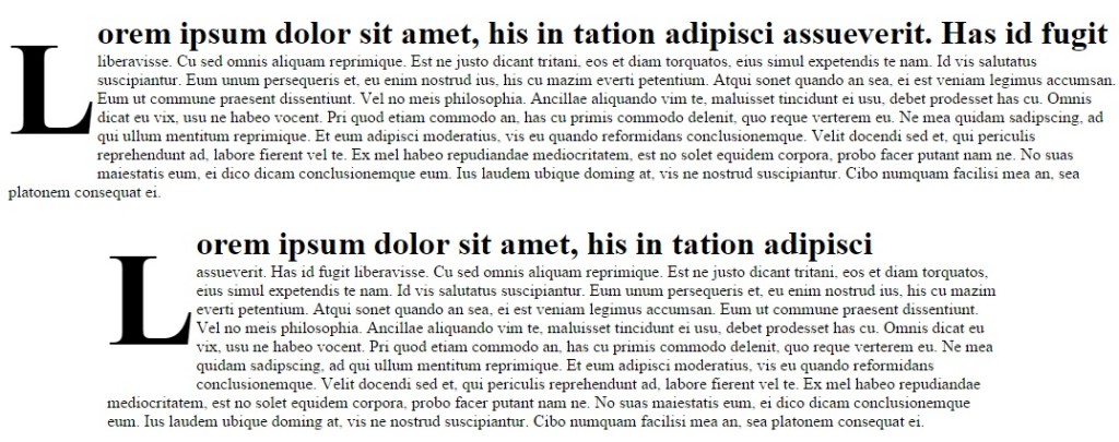 First Letter Bold In CSS